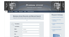 Desktop Screenshot of montanaarrests.org