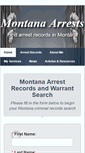 Mobile Screenshot of montanaarrests.org